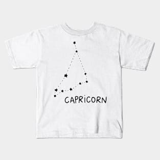 Zodiac Sign - Capricorn Kids T-Shirt